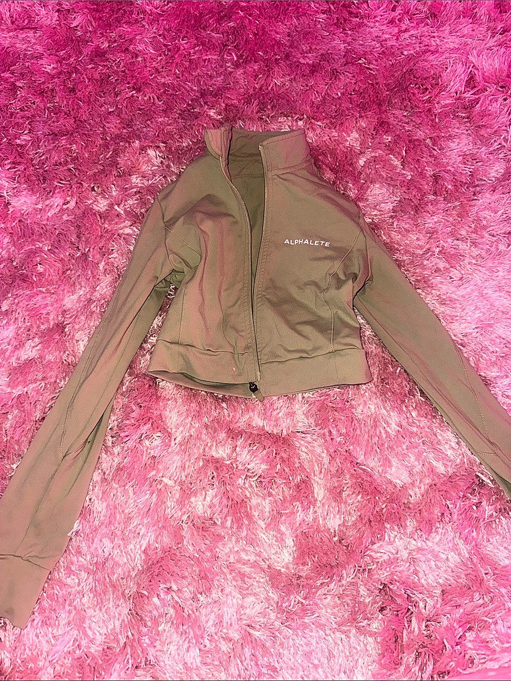 Alphalete Women's Utility Jacket in Green Like New